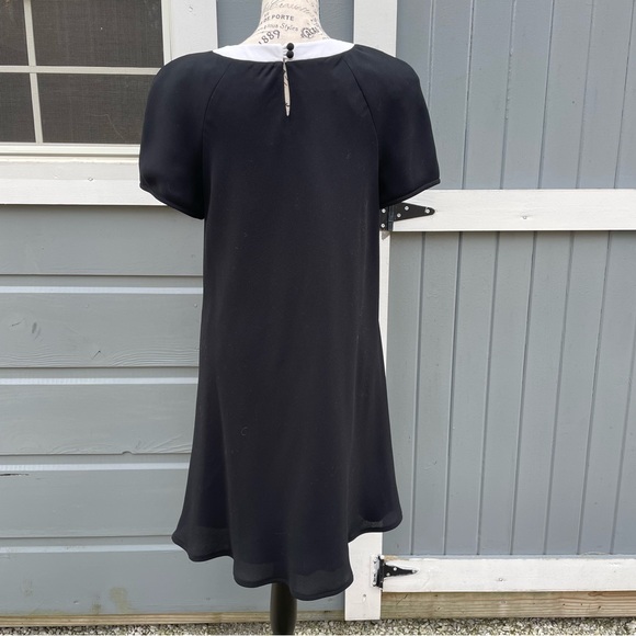 Vintage Liz Claiborne Elegant Black and White Knee Length Dress - Picture 2 of 5